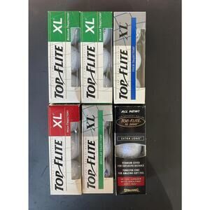 Top Flite XL Golf Balls  6 Box/3 Balls Each 18 Balls Total 0.60 Each New In Box
